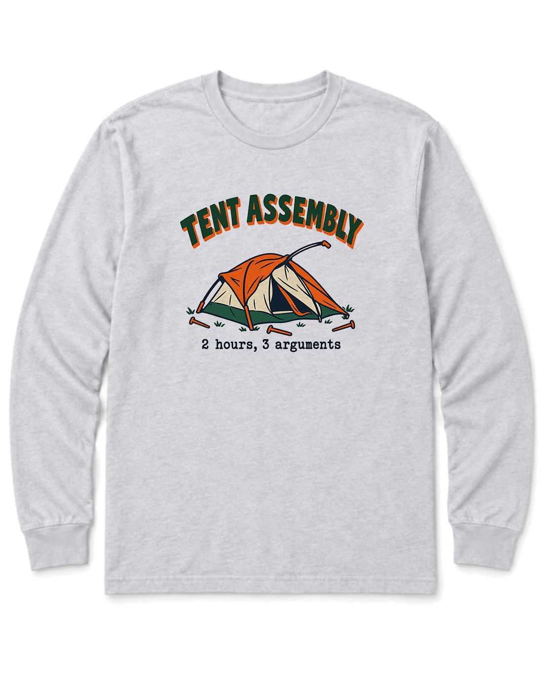 Tent Assembly Long Sleeve Shirt - Ash