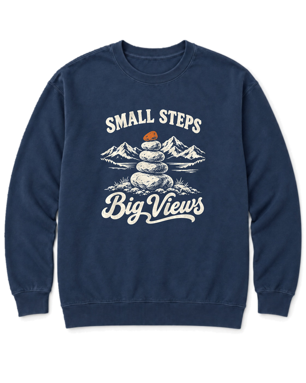 Small Steps, Big Views Sweatshirt - True Navy
