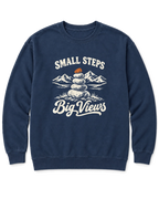 Small Steps, Big Views Sweatshirt - True Navy