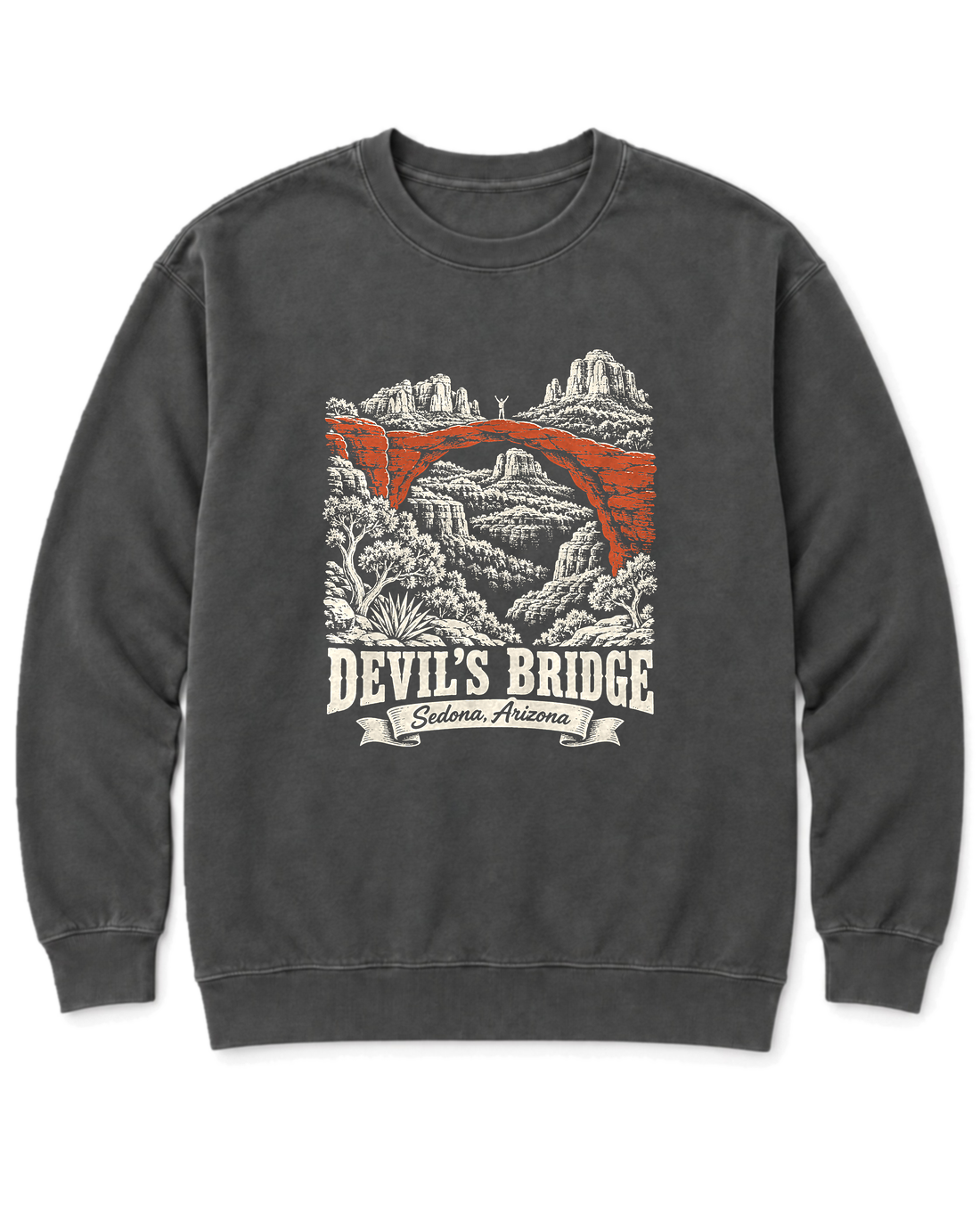 Devil's Bridge Sweatshirt - Pepper