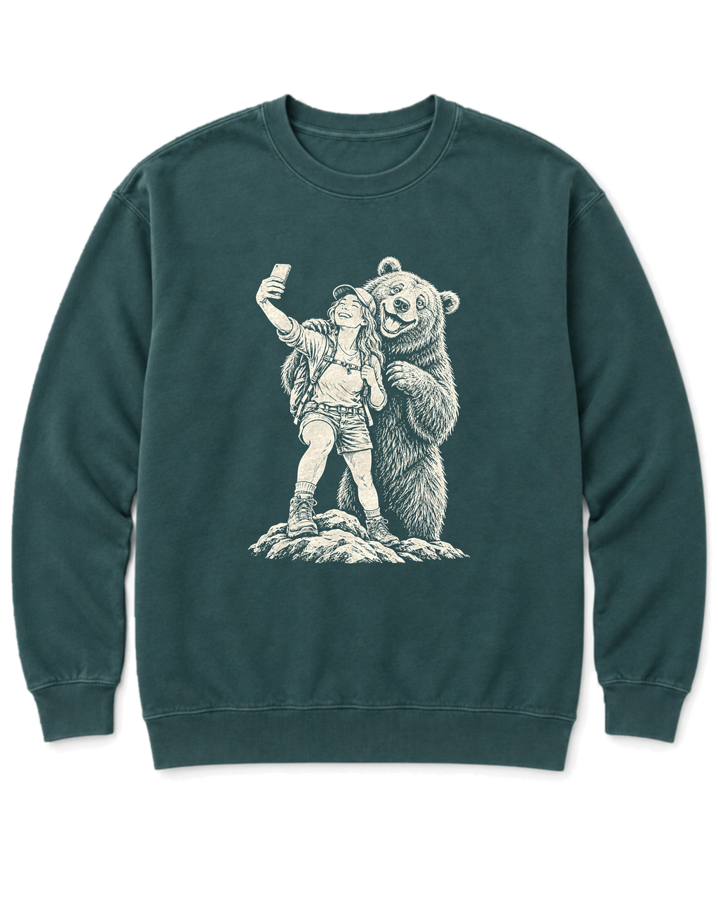 Summit Photobomb Sweatshirt - Blue Spruce