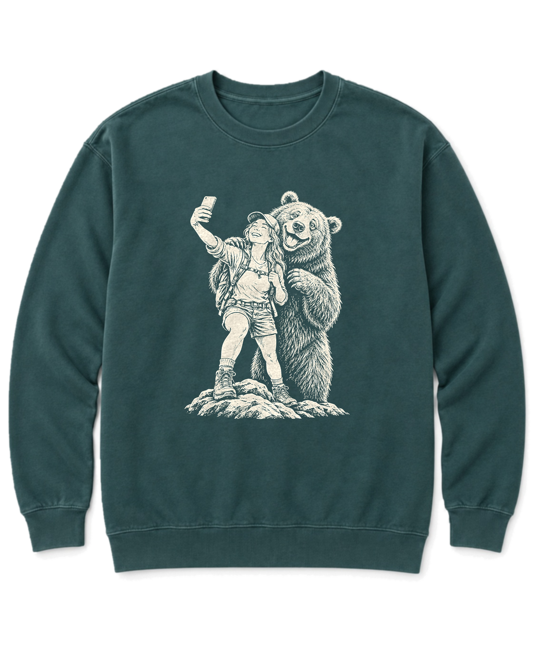 Summit Photobomb Sweatshirt - Blue Spruce