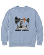 Good Dogs, Long Walks Sweatshirt - Chambray