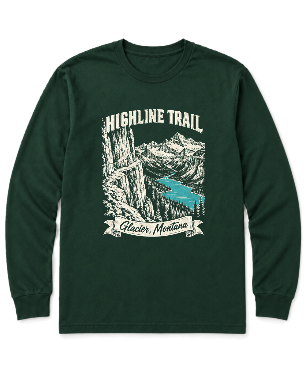 Highline Trail Long Sleeve Shirt - Forest Green