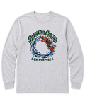 Paddled in Circles Long Sleeve Shirt - Ash