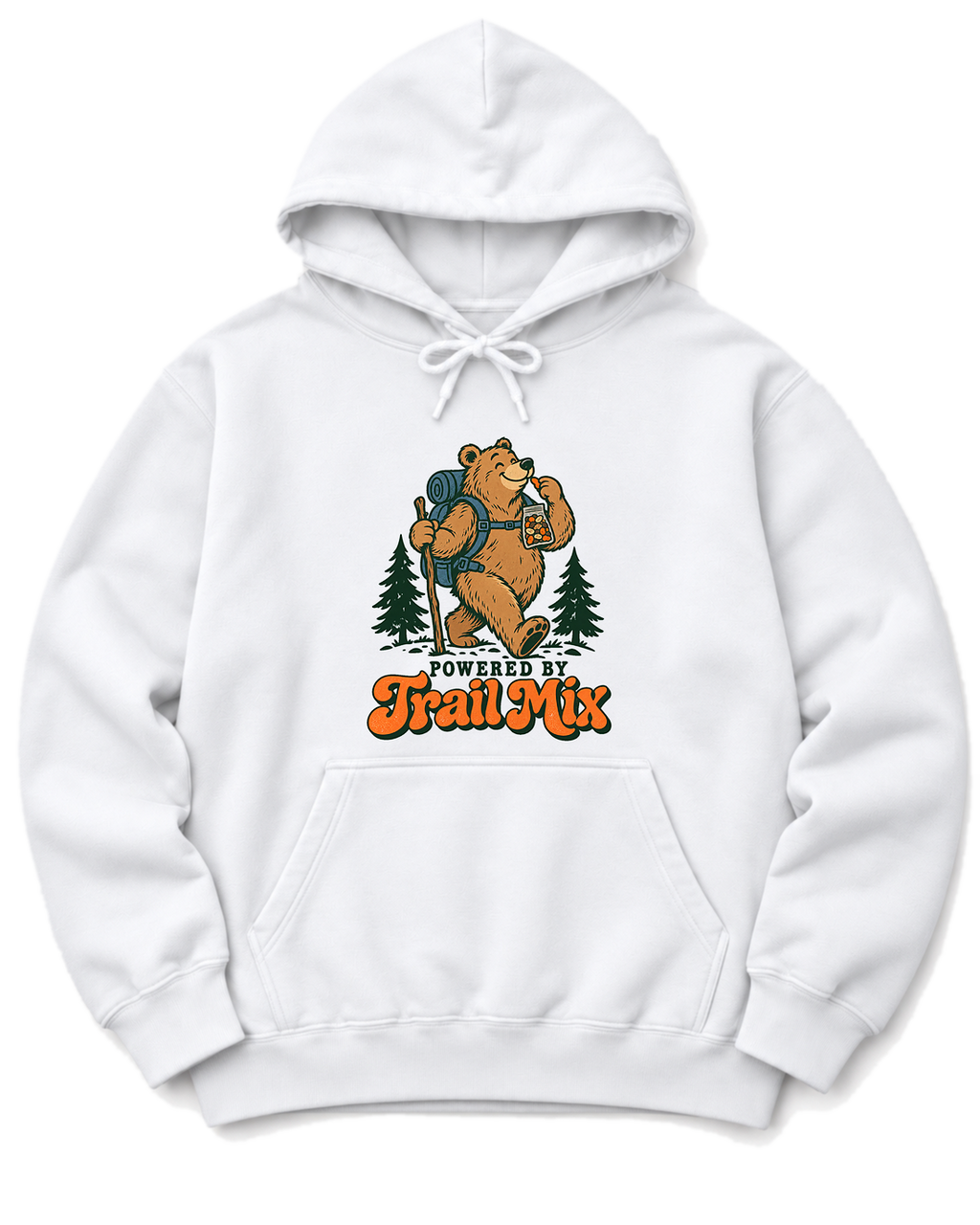 Powered by Trail Mix Hoodie - White