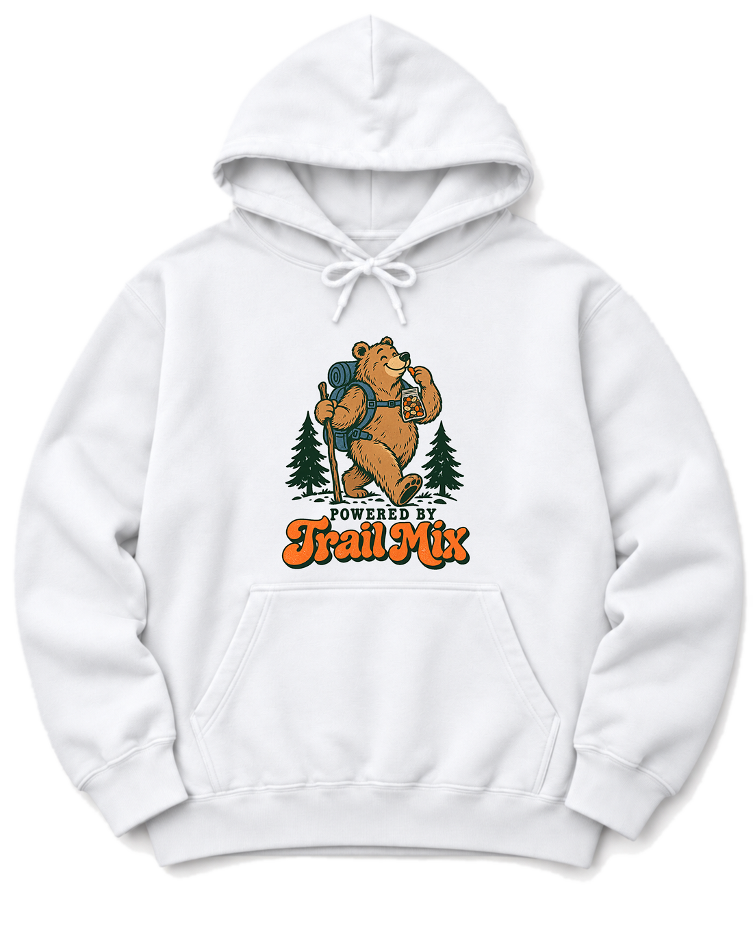 Powered by Trail Mix Hoodie - White