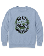 Big Feet, Bigger Naps Sweatshirt - Chambray