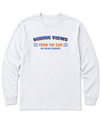 Scenic Views from the Car Long Sleeve Shirt - White