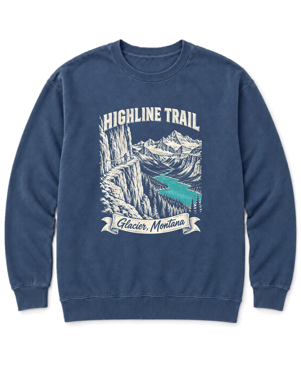Highline Trail Sweatshirt - Denim
