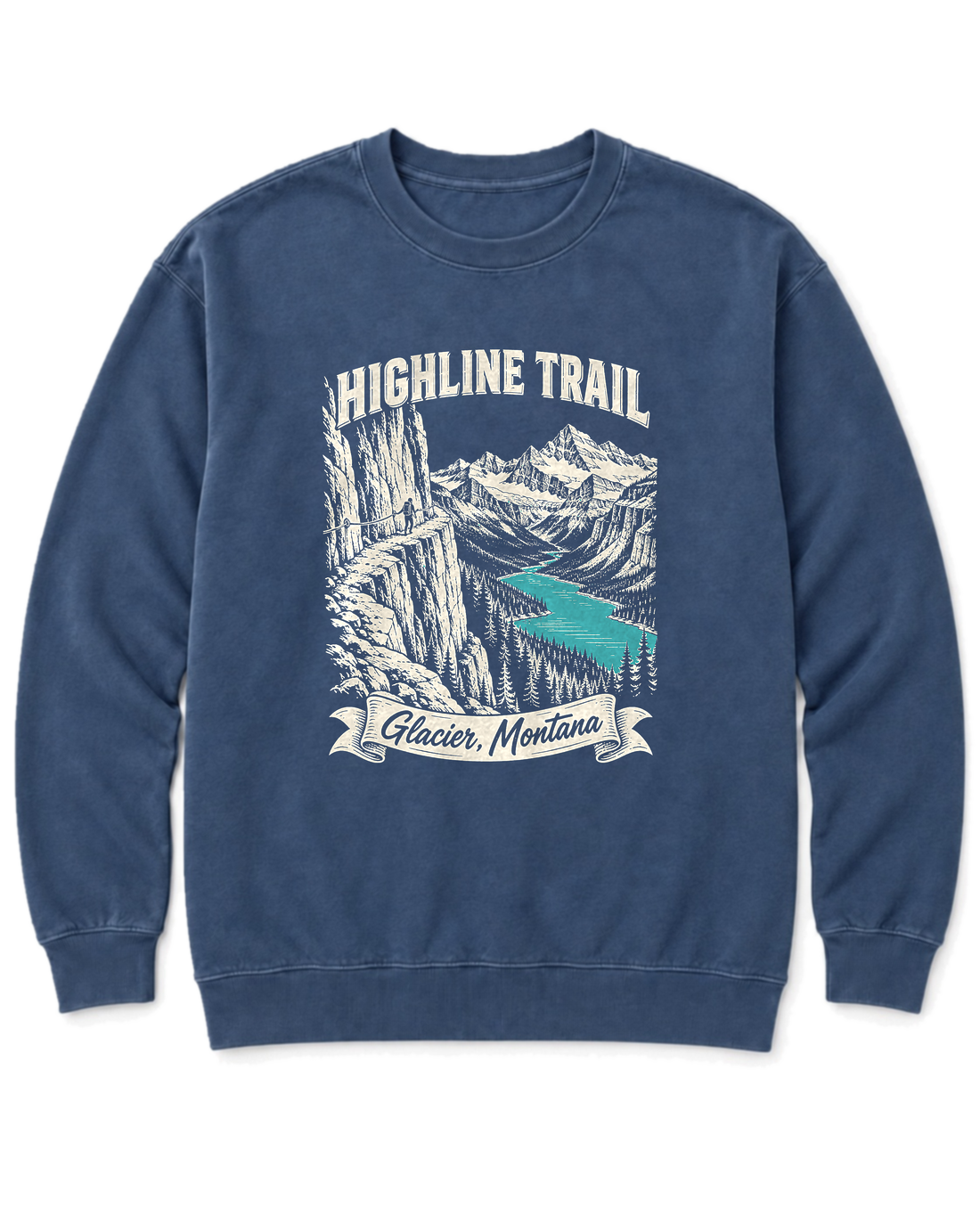Highline Trail Sweatshirt - Denim