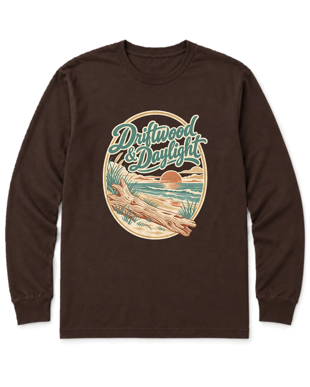 Driftwood & Daylight Long Sleeve Shirt - Dark Chocolate