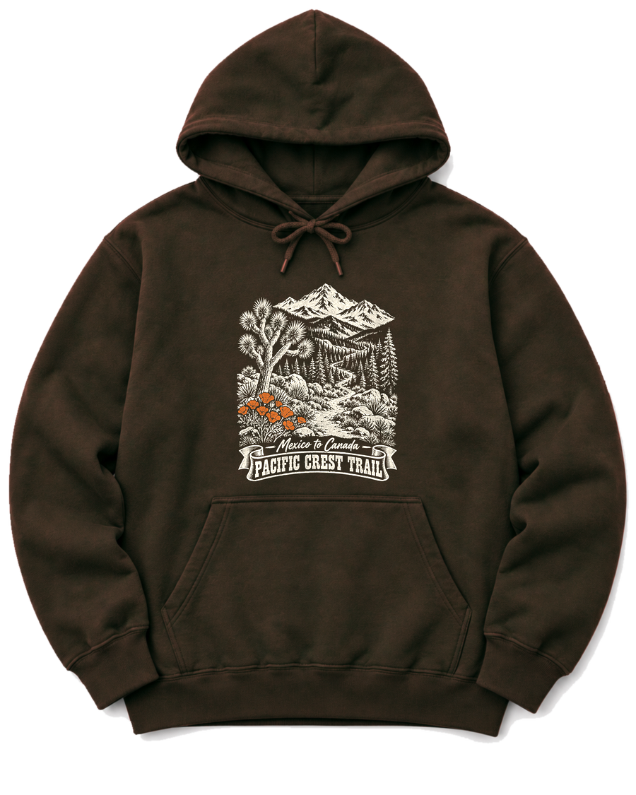 Pacific Crest Trail Hoodie - Dark Chocolate