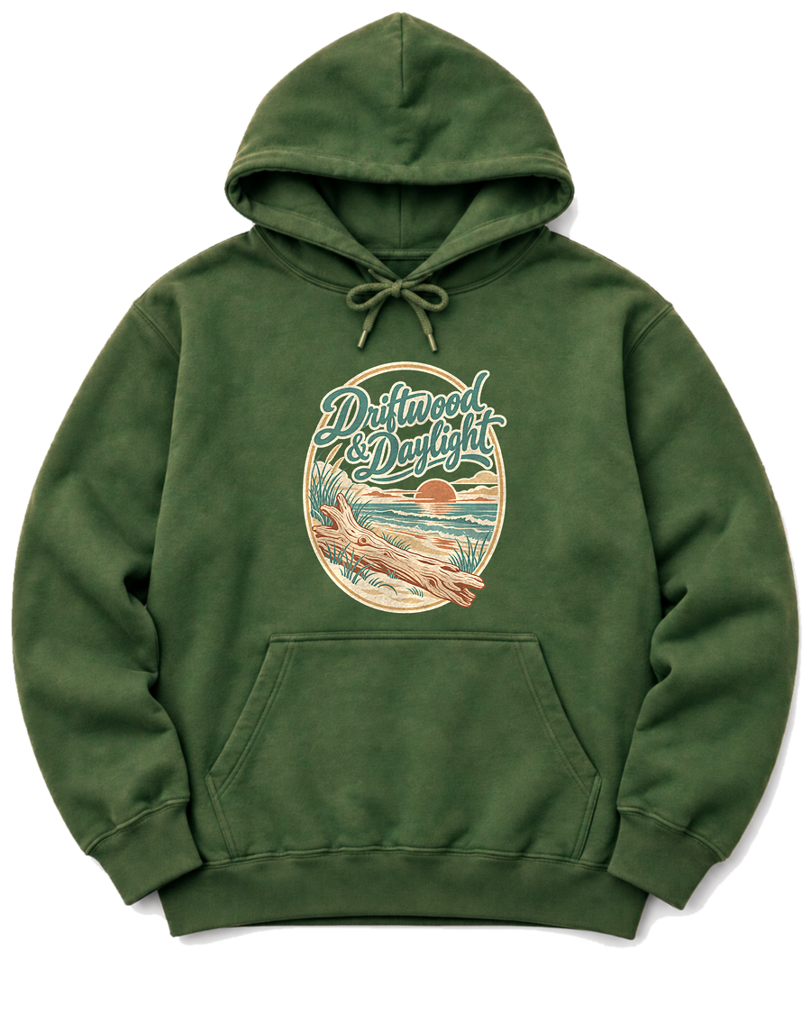 Driftwood & Daylight Hoodie - Military Green