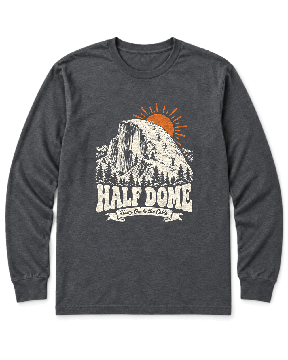 Half Dome Long Sleeve Shirt - Dark Heather