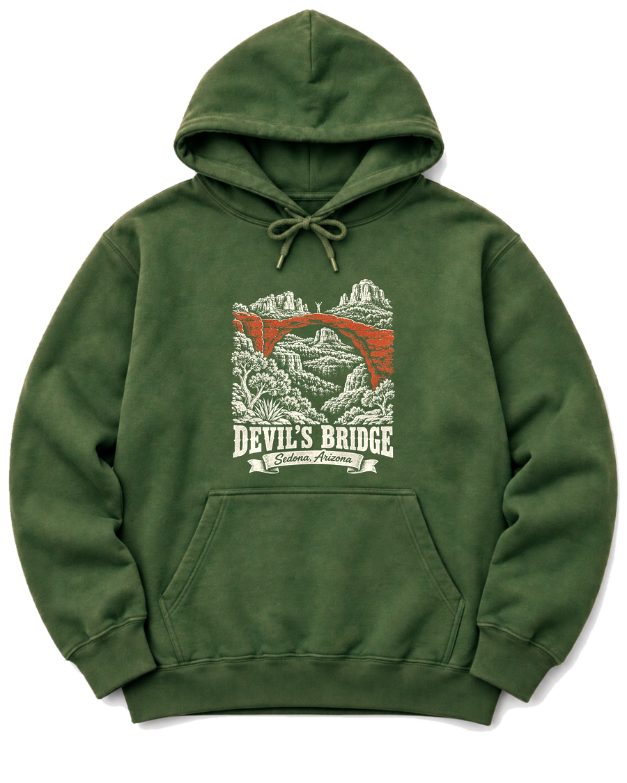 Devil's Bridge Hoodie - Military Green