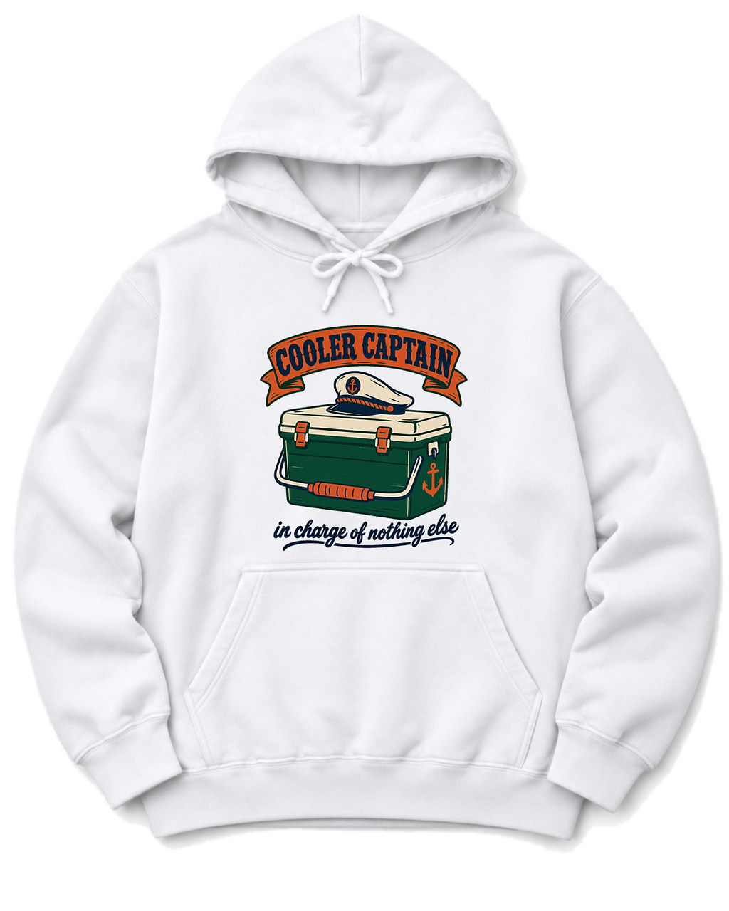 Cooler Captain Hoodie - White