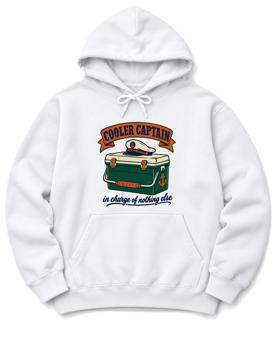 Cooler Captain Hoodie - White