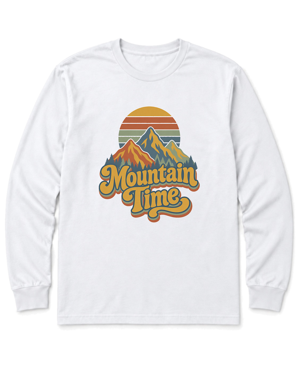 Mountain Time Long Sleeve Shirt - White