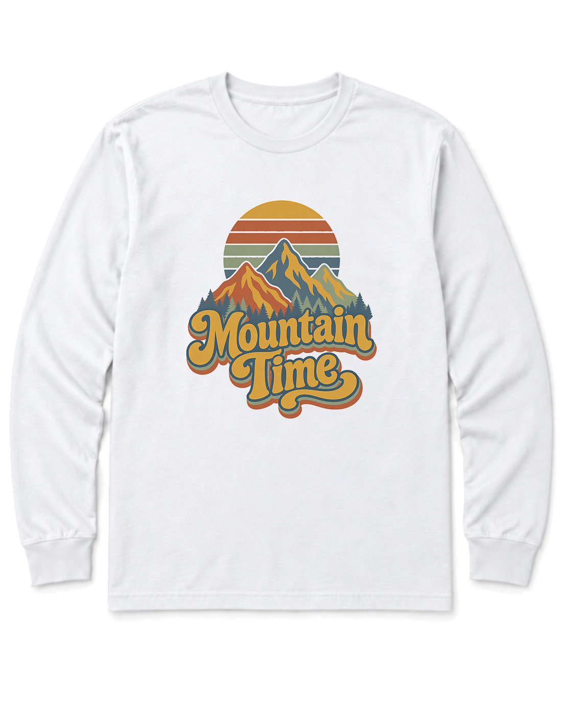 Mountain Time Long Sleeve Shirt - White