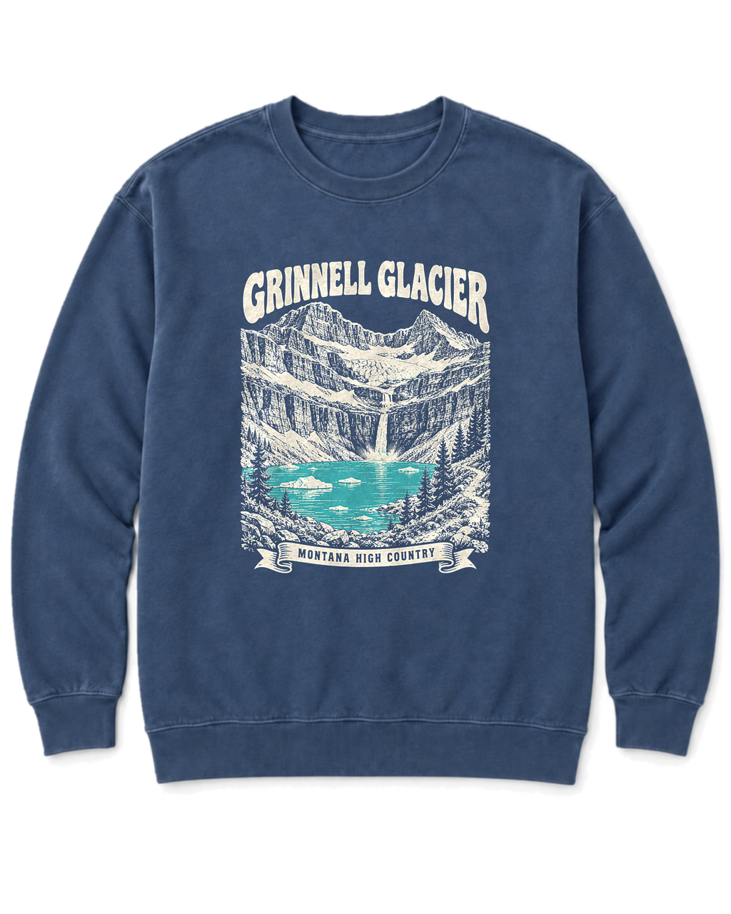 Grinnell Glacier Sweatshirt - Denim