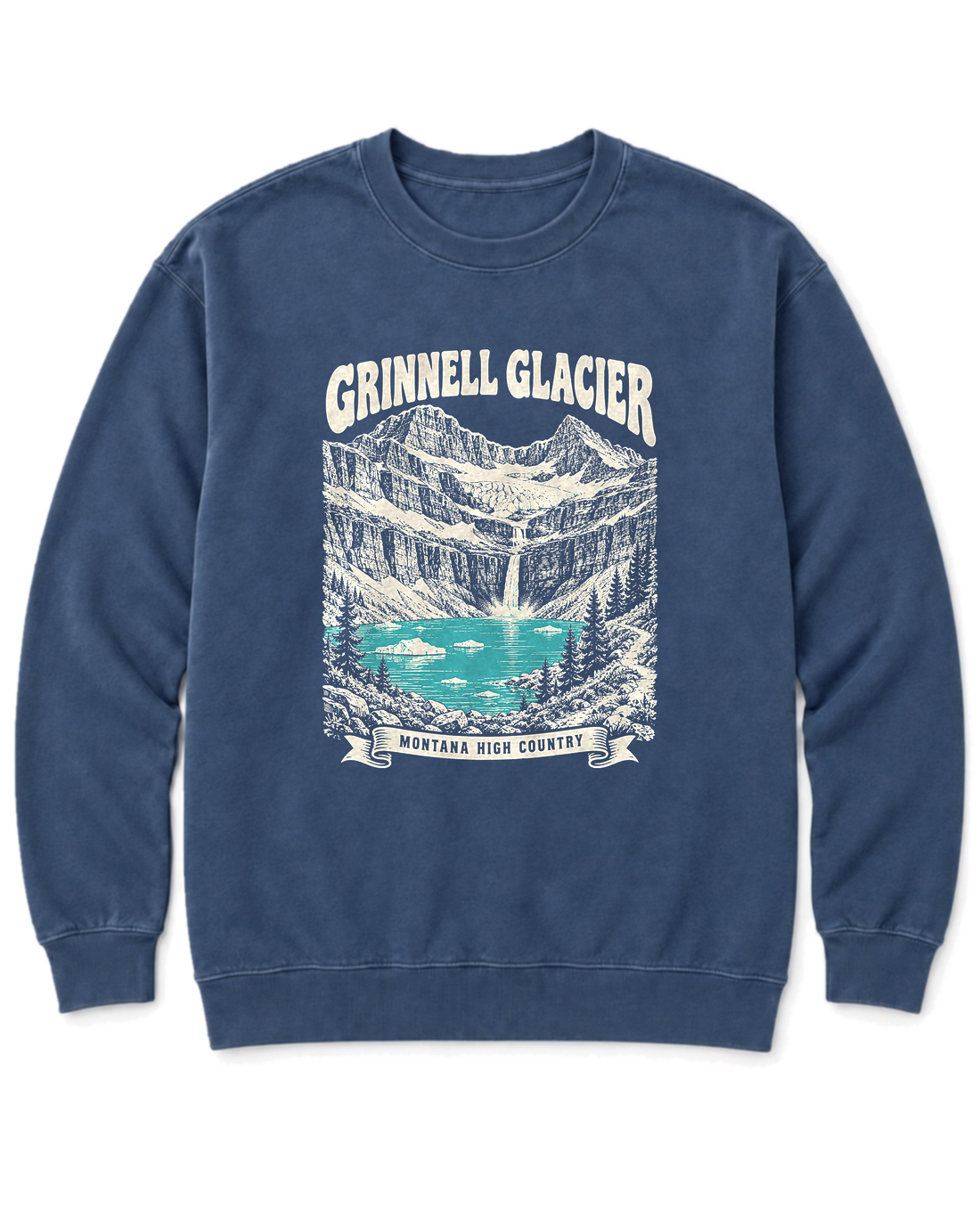 Grinnell Glacier Sweatshirt - Denim