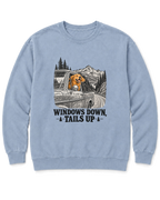 Windows Down, Tails Up Sweatshirt - Chambray