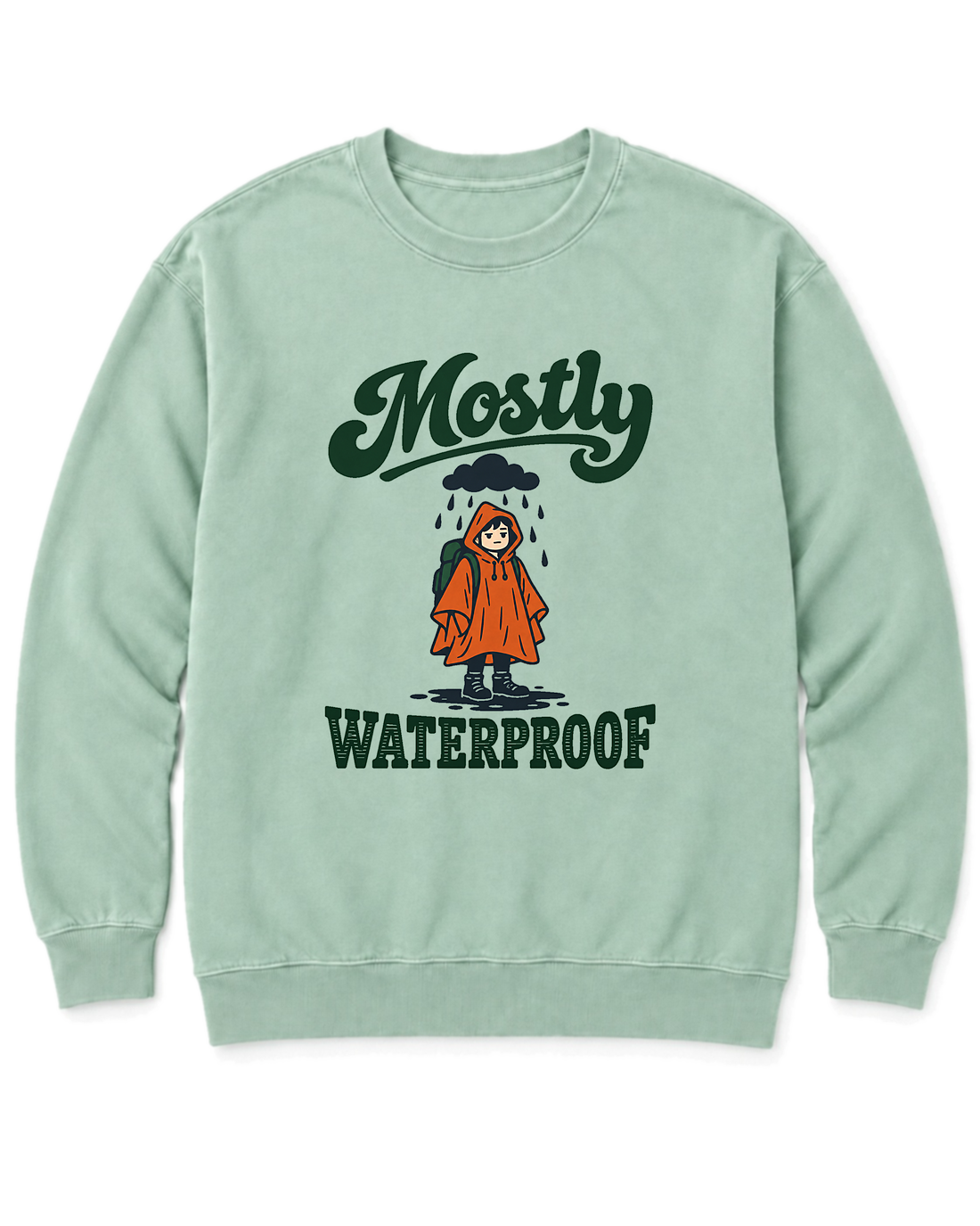 Mostly Waterproof Sweatshirt - Chalky Mint