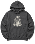 Snack Thief Bear Hoodie - Dark Heather