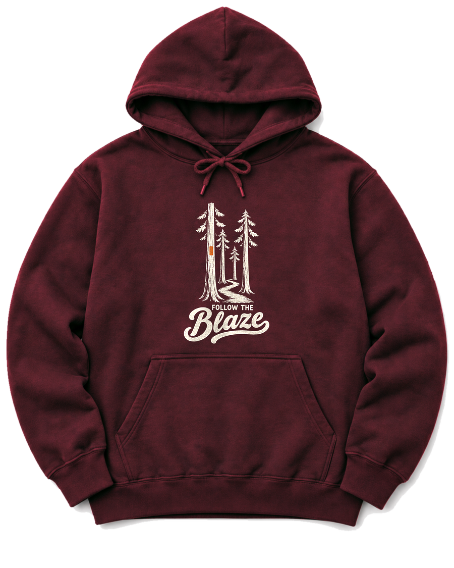 Follow the Blaze Hoodie - Maroon