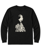 Show-Off Mountain Goat Long Sleeve Shirt - Black