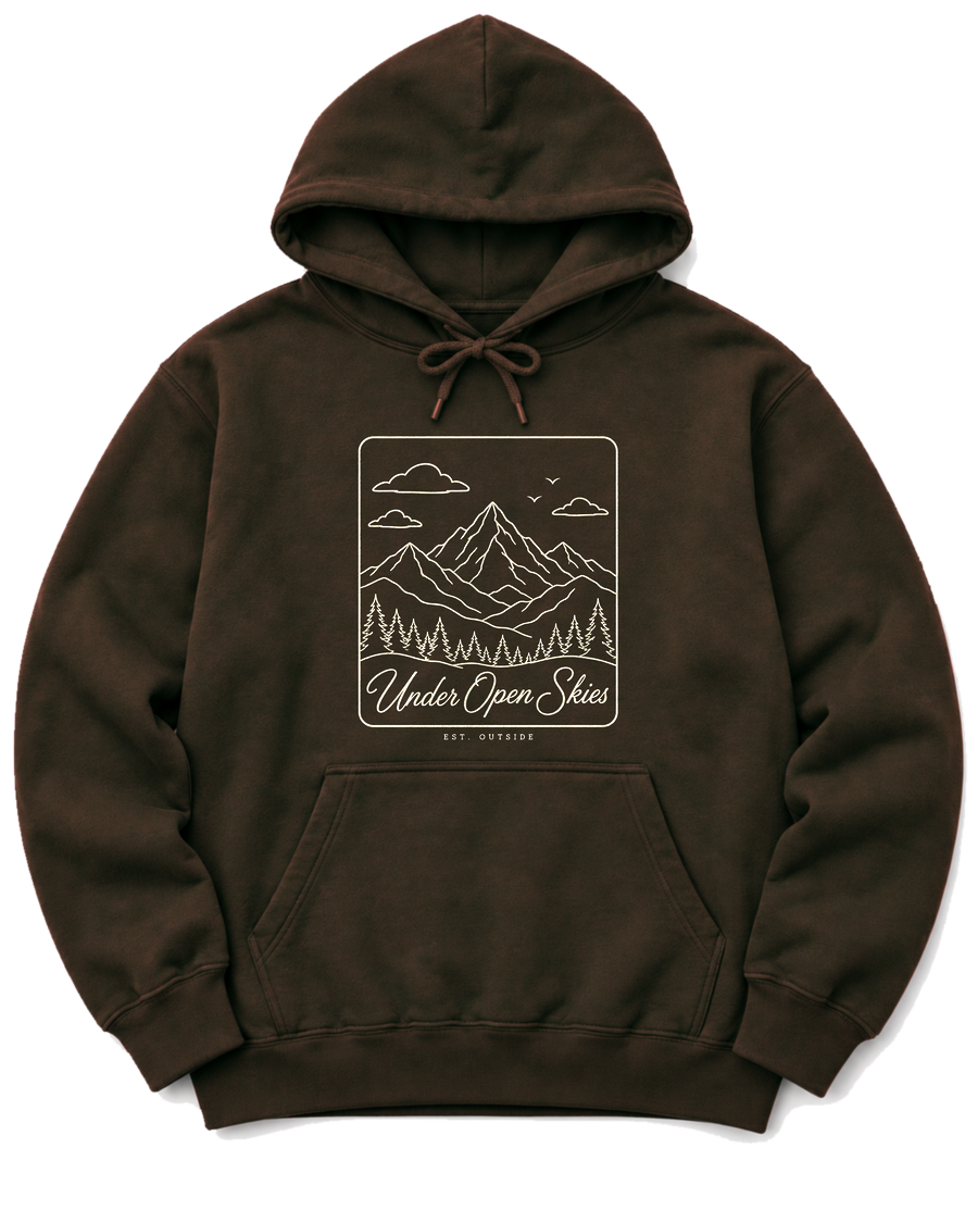 Under Open Skies Hoodie - Dark Chocolate