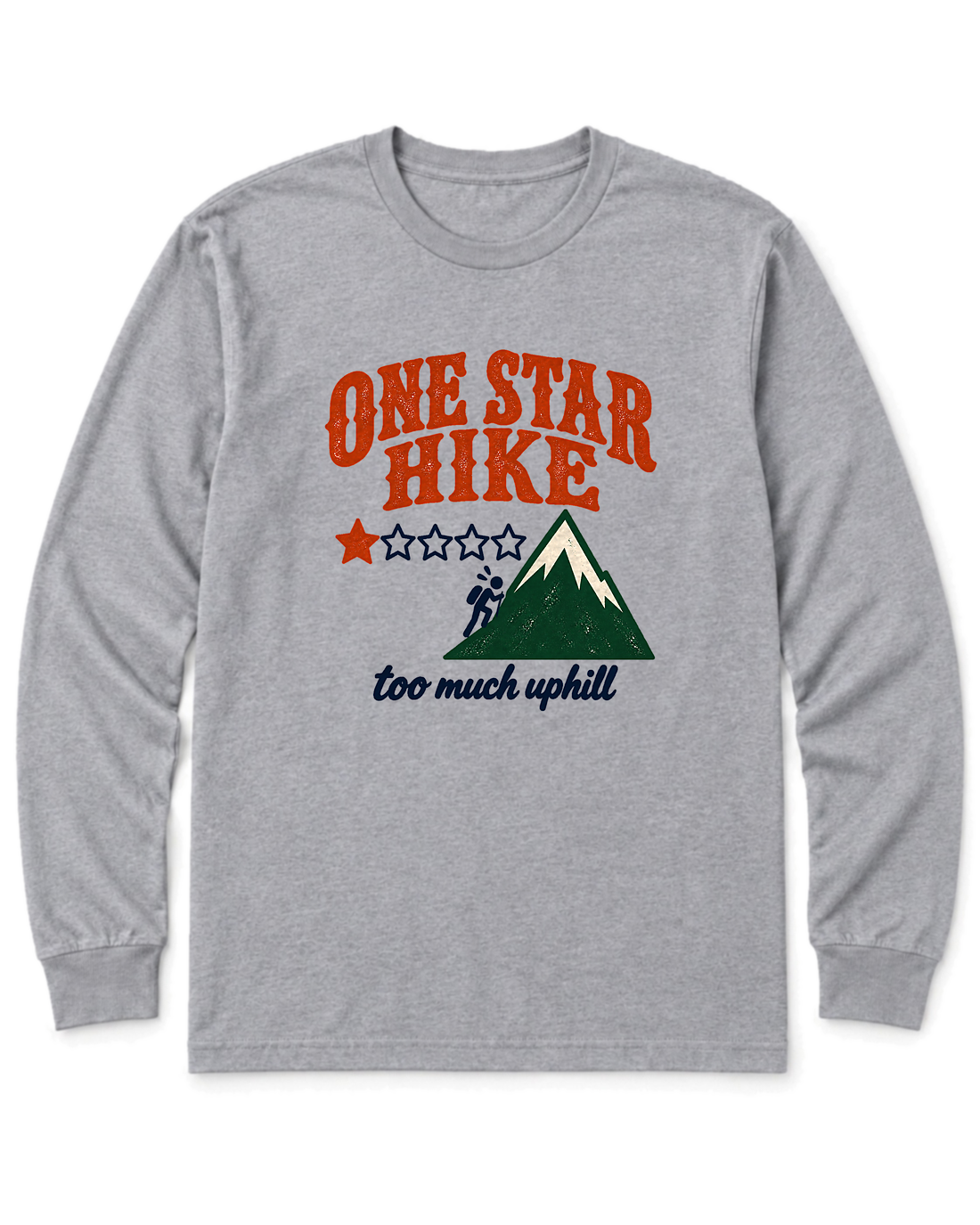 One Star Hike Long Sleeve Shirt - Sport Grey