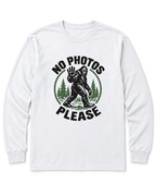 No Photos Please Long Sleeve Shirt - White