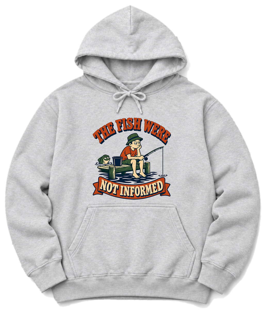 The Fish Were Not Informed Hoodie - Ash