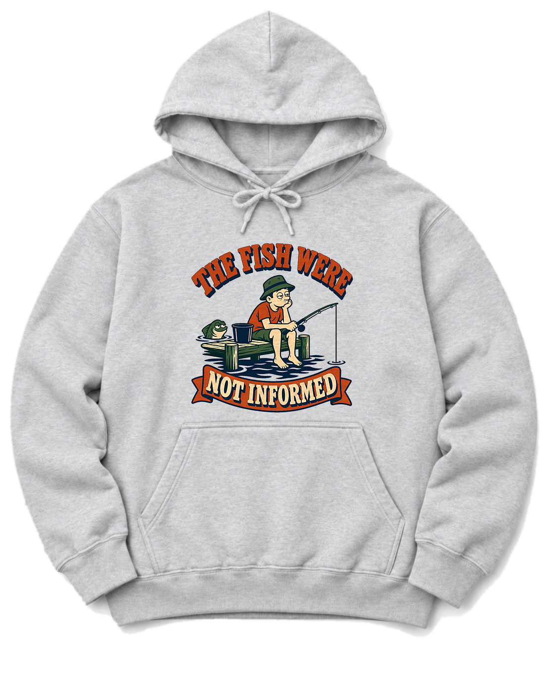 The Fish Were Not Informed Hoodie - Ash