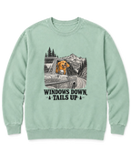 Windows Down, Tails Up Sweatshirt - Chalky Mint