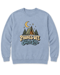 Phones Off, Stars On Sweatshirt - Chambray