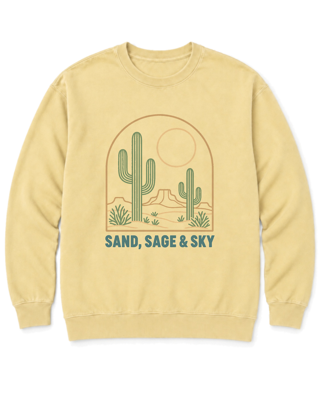 Sand, Sage & Sky Sweatshirt - Butter