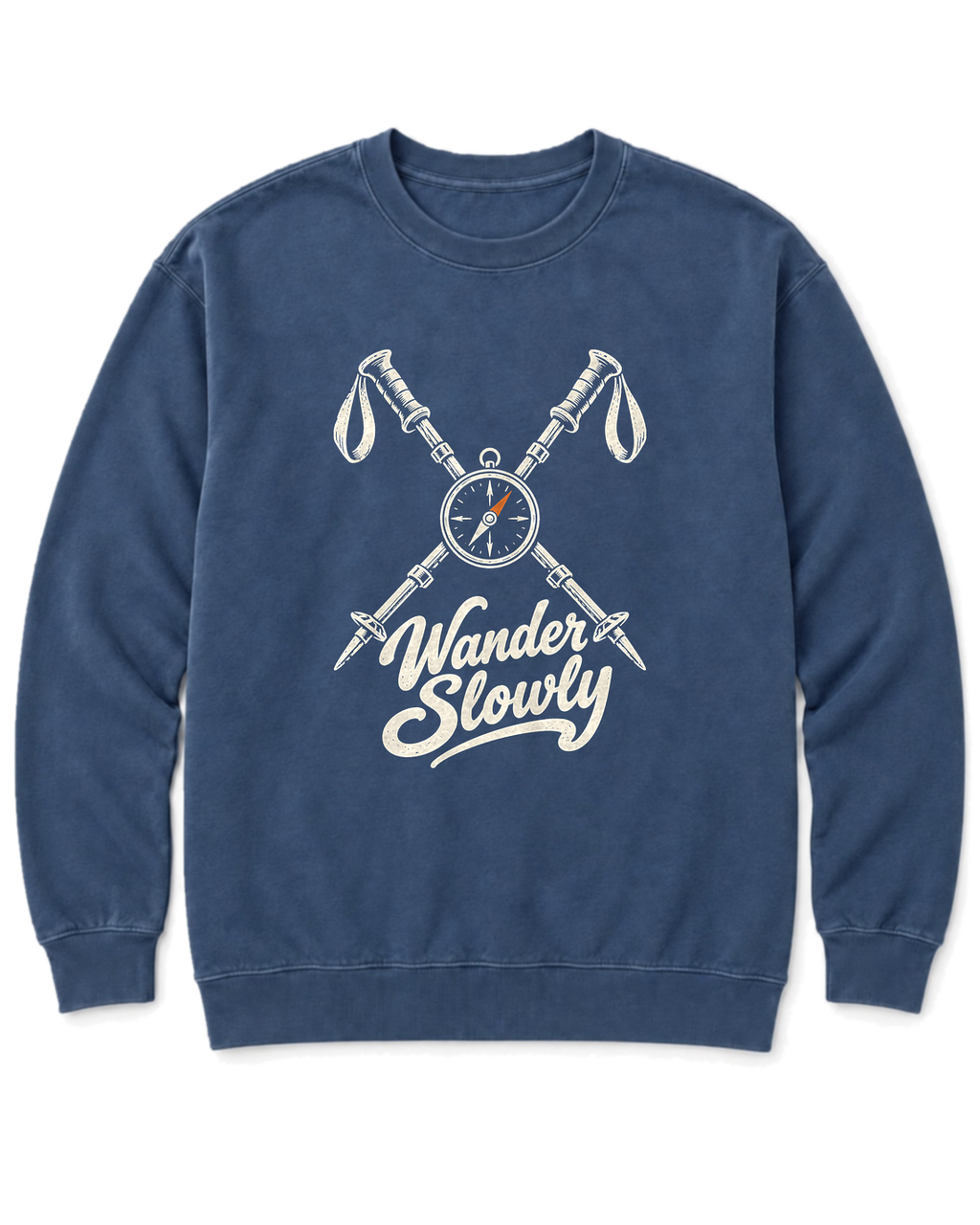 Wander Slowly Sweatshirt - Denim