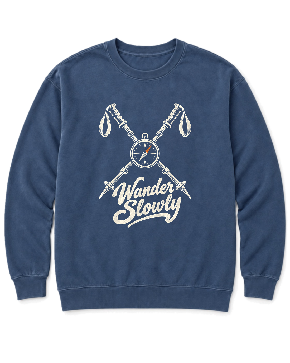 Wander Slowly Sweatshirt - Denim