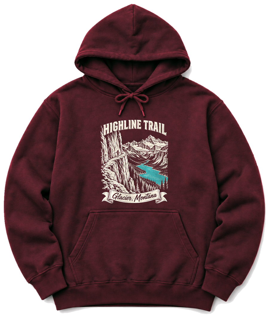 Highline Trail Hoodie - Maroon
