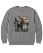 Big Lake, Small Worries Sweatshirt - Grey