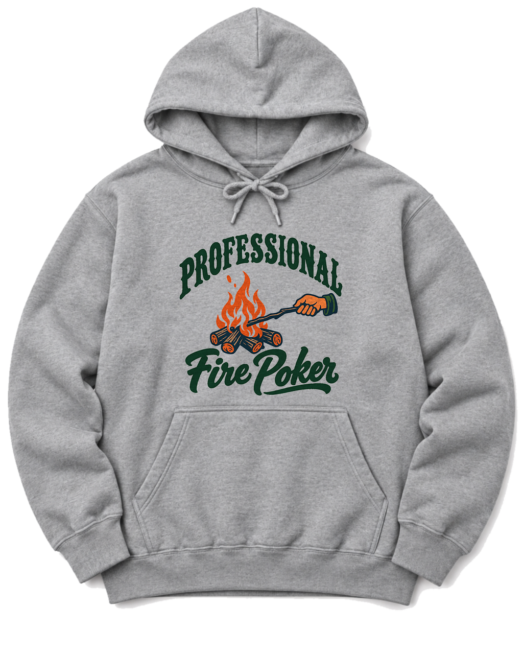 Professional Fire Poker Hoodie - Sport Grey