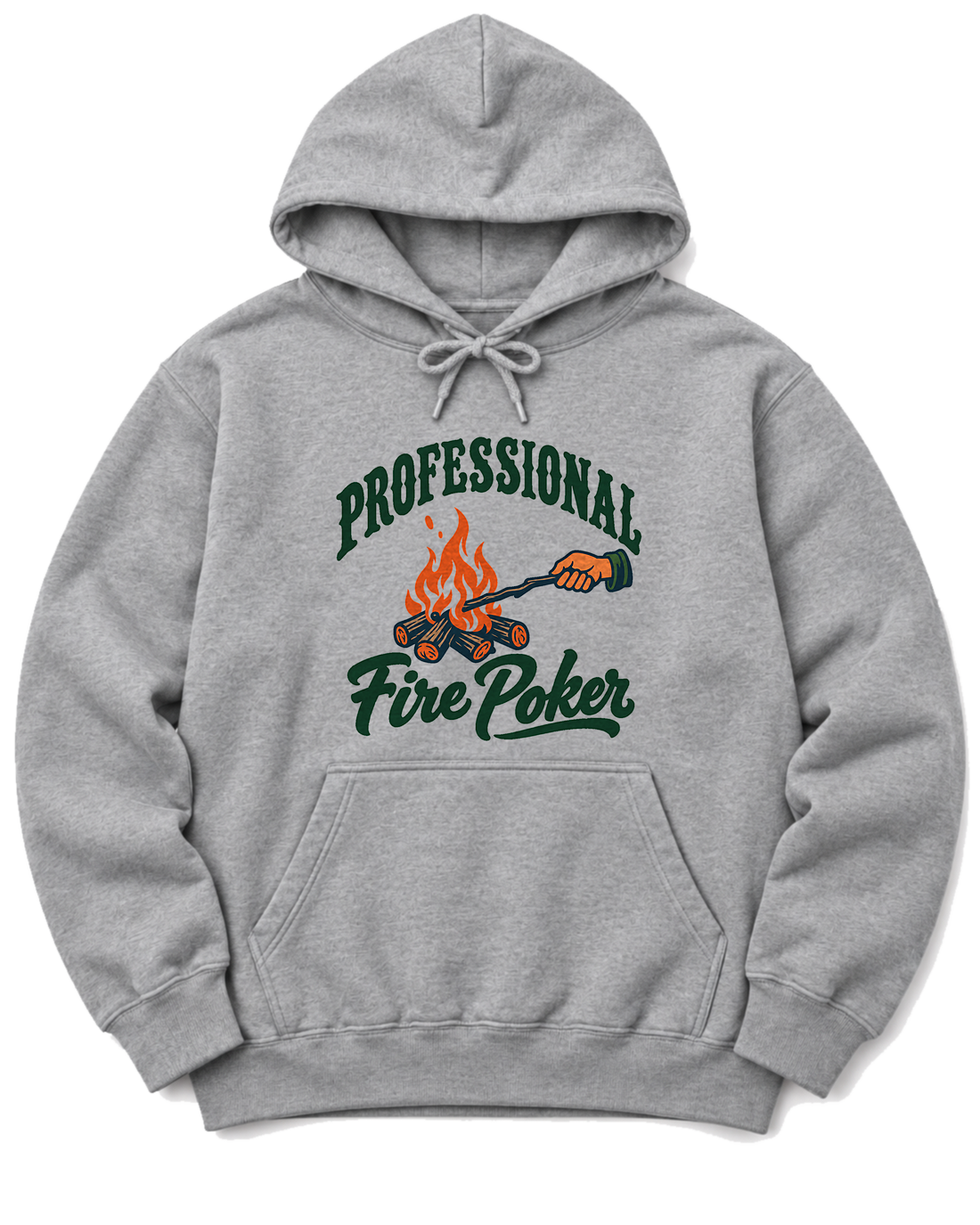 Professional Fire Poker Hoodie - Sport Grey