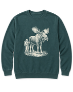 Moose Right of Way Sweatshirt - Blue Spruce