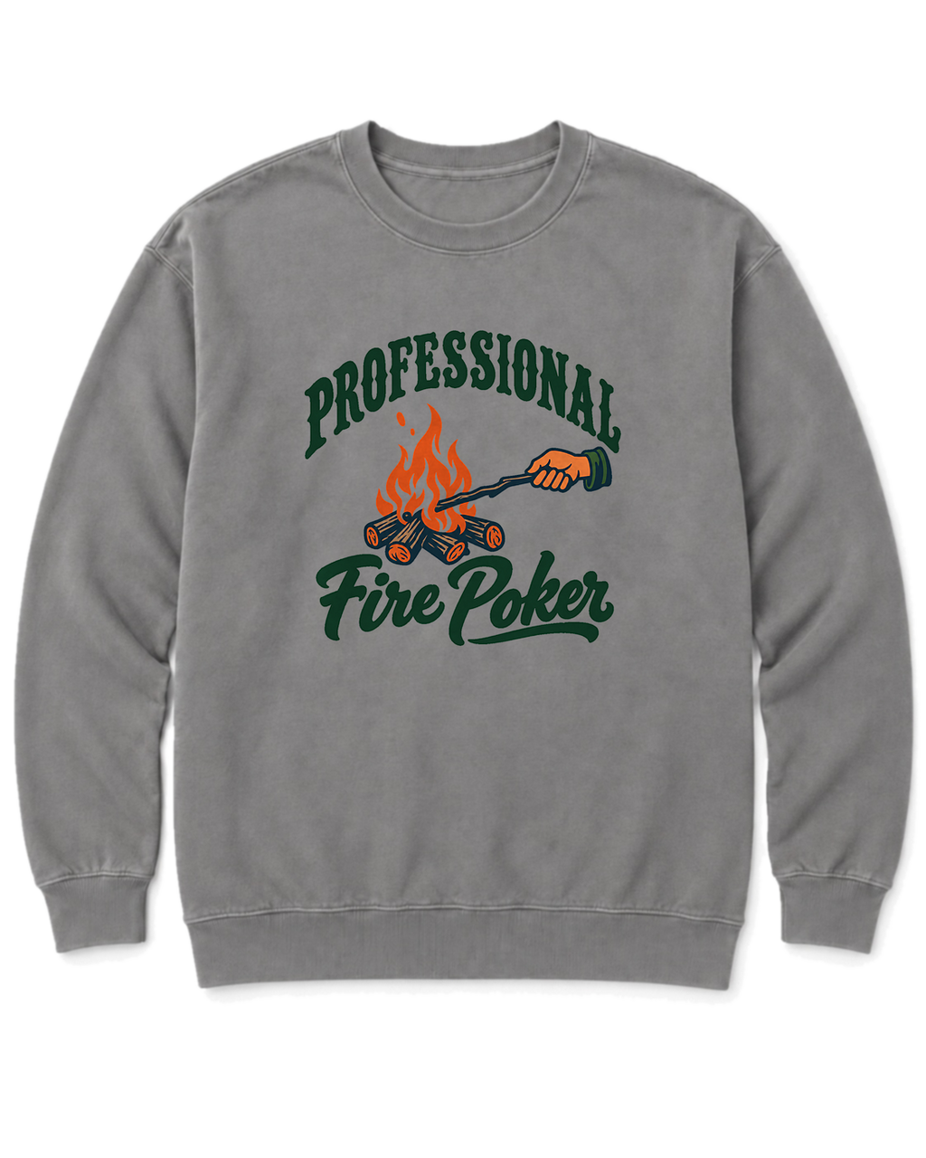 Professional Fire Poker Sweatshirt - Grey