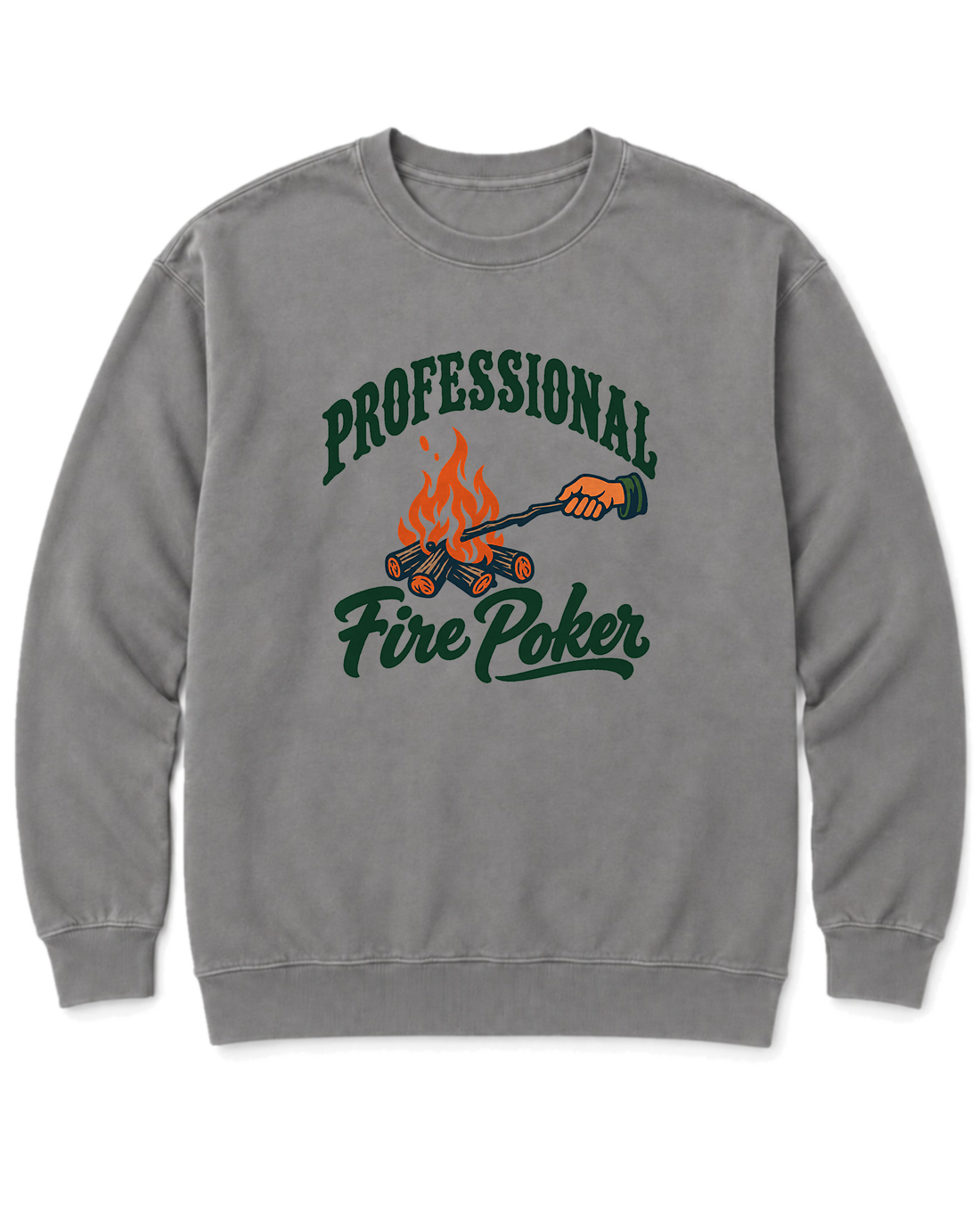 Professional Fire Poker Sweatshirt - Grey