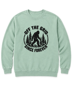 Off the Grid Since Forever Sweatshirt - Chalky Mint