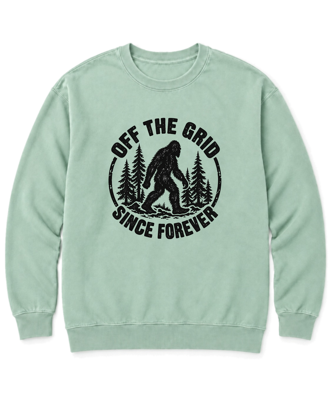 Off the Grid Since Forever Sweatshirt - Chalky Mint